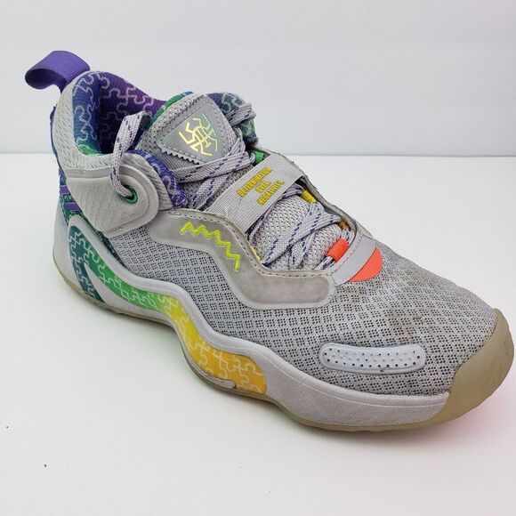Adidas D.O.N. Issue 3 Autism Speaks Awareness Boys Size 5Y Basketball Shoes - Picture 2 of 14